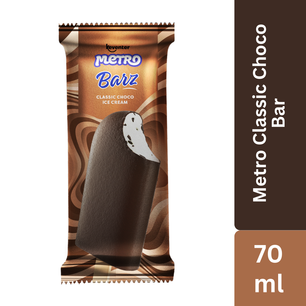 Keventer Metro Classic Choco Bar Ice Cream - 70ml