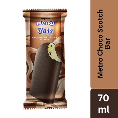 Keventer Metro Surprising Choco Scotch Bar Ice Cream - 70ml