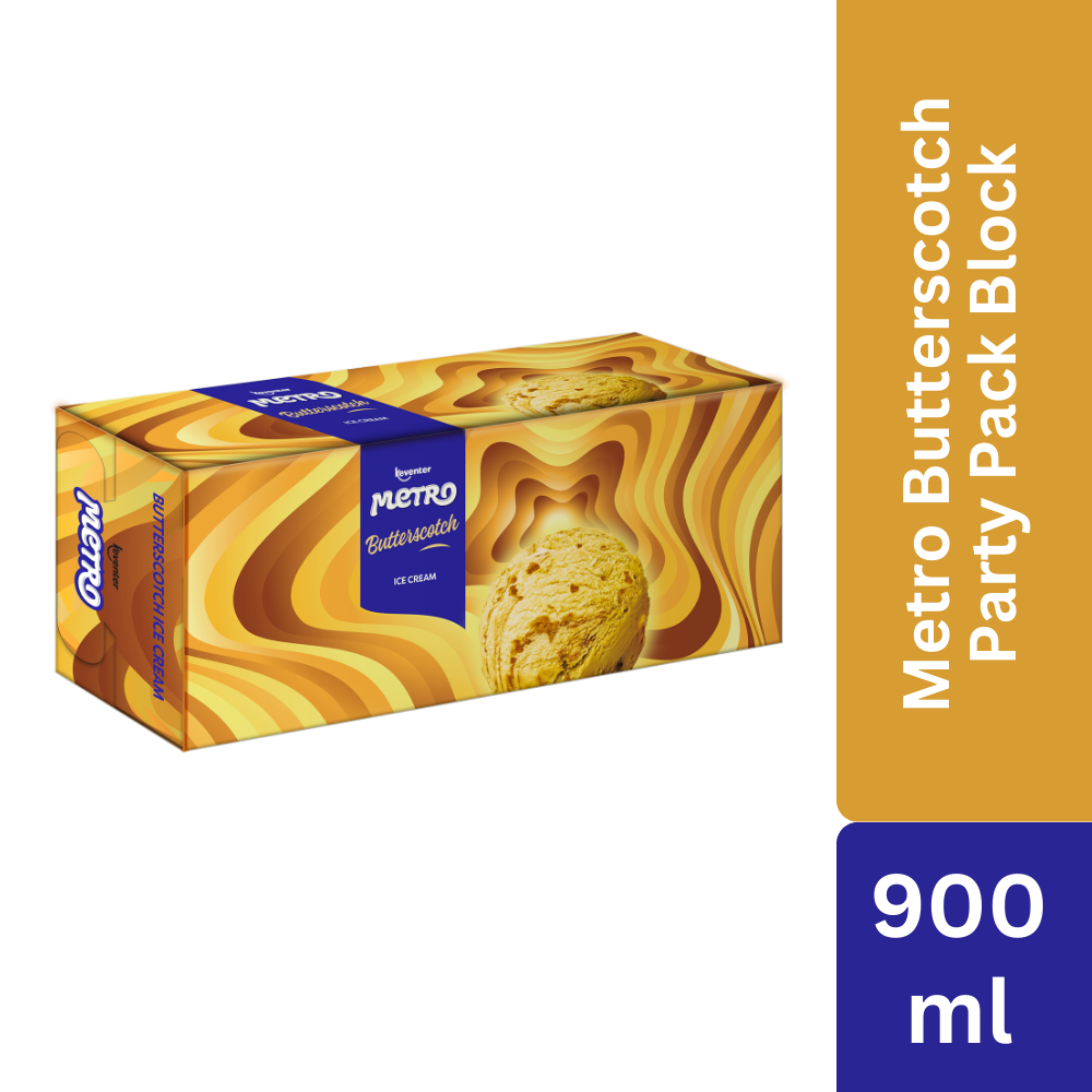 Keventer Metro Butterscotch Party Pack Ice Cream - 900ml