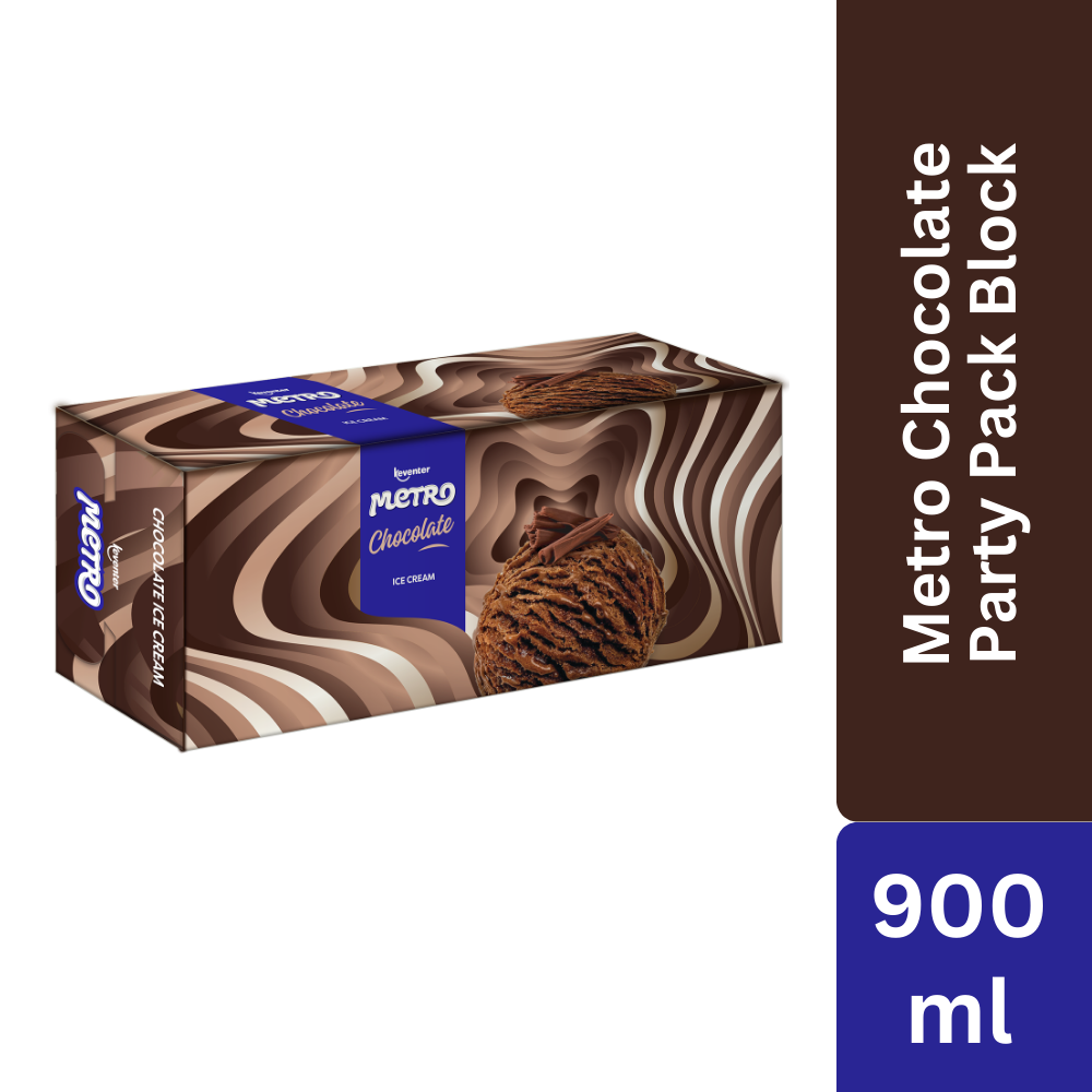 Keventer Metro Chocolate Party Pack Ice Cream - 900ml