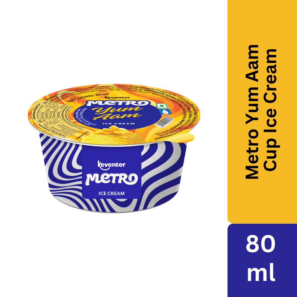 Keventer Metro Yum Aam Cup Ice Cream - 80ml