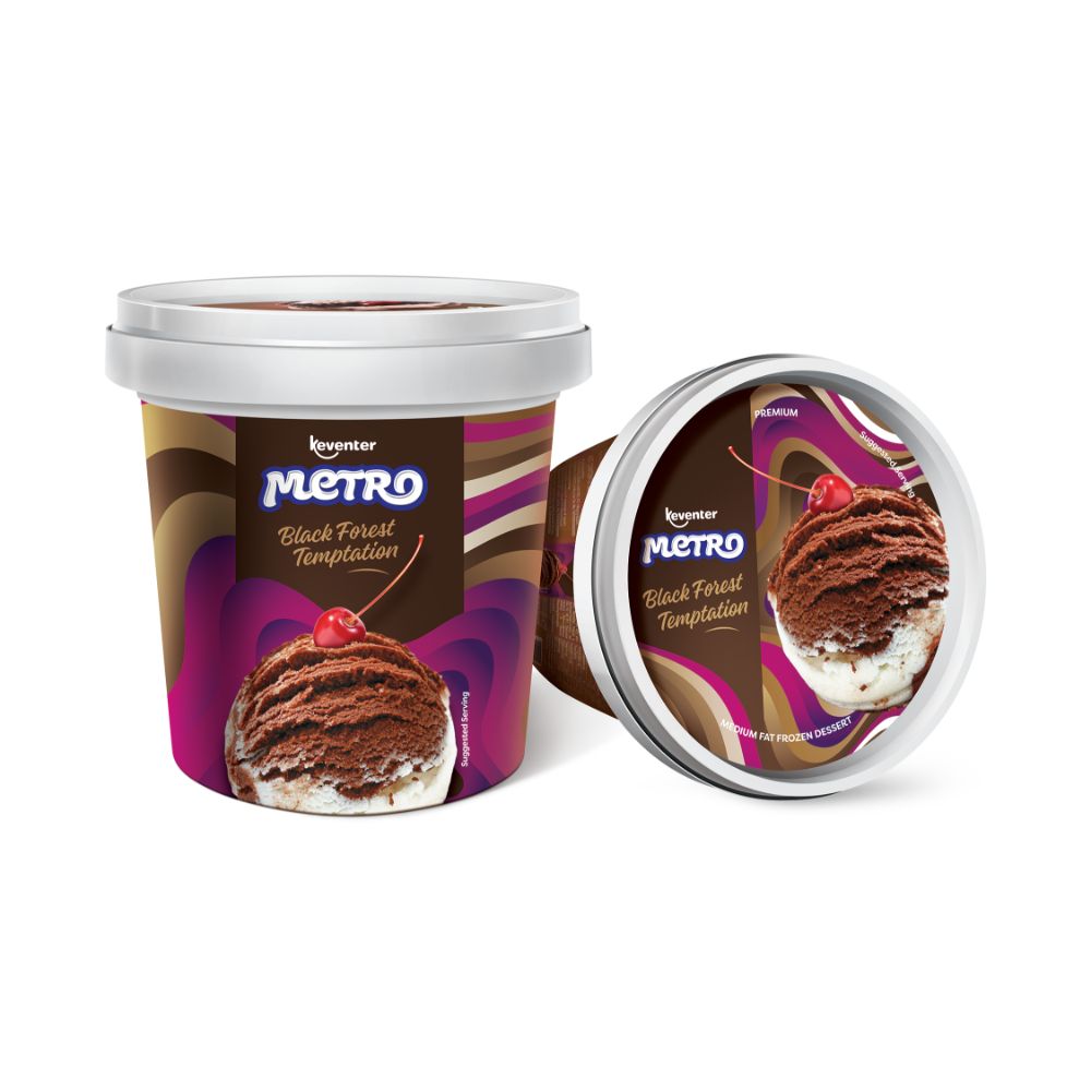 Keventer Metro Black Forest Premium Cup - 125ml (Pack of 8)
