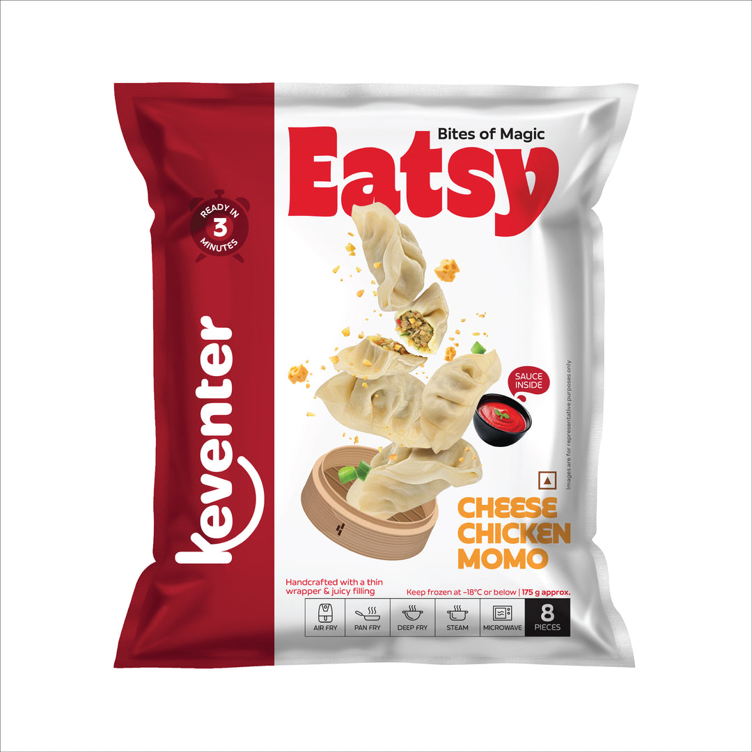 Keventer Cheese Chicken Momos – 8 Pcs | Buy Now – Shopkeventer.com