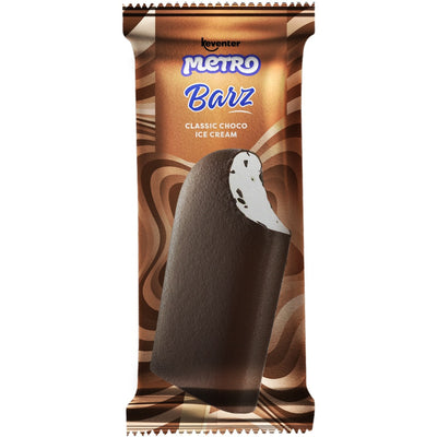 Keventer Metro Classic Choco Bar Ice Cream - 70ml (Pack of 10)
