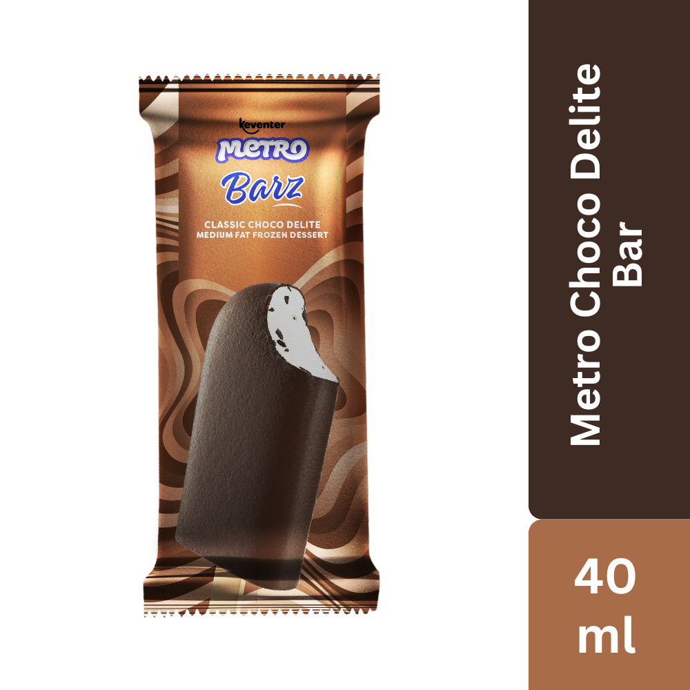Keventer Metro Classic Choco Delite Bar Ice Cream - 40ml