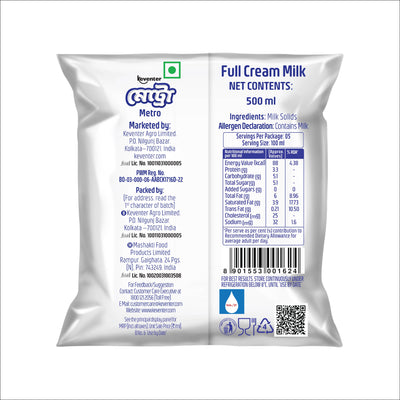 METRO FULL CREAM MILK 500ML