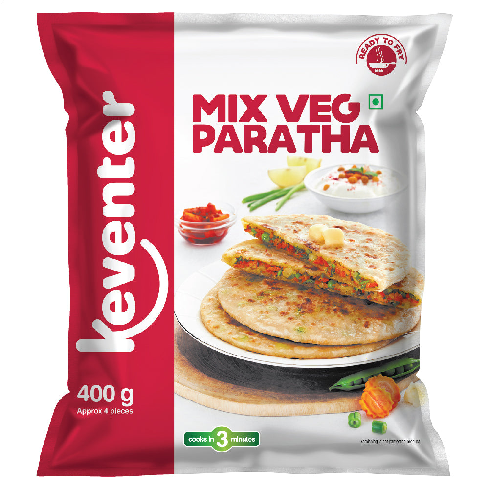 Keventer Mix Veg Paratha - 400 Gms