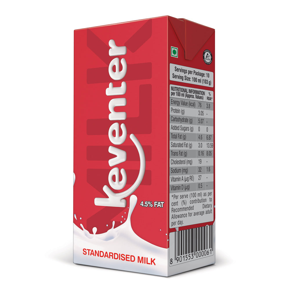 Keventer UHT Standardised Milk - 200 ml