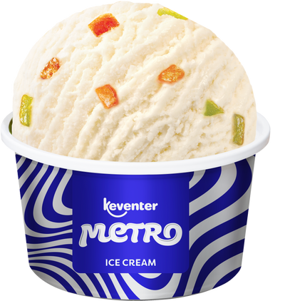Keventer Metro Tutti Fruity Cup Ice Cream - 80ml