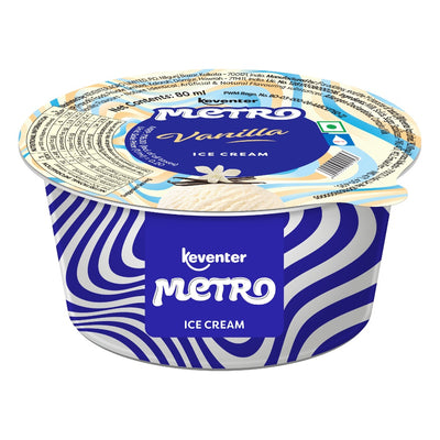 Keventer Metro Vanilla Cup Ice Cream - 80ml