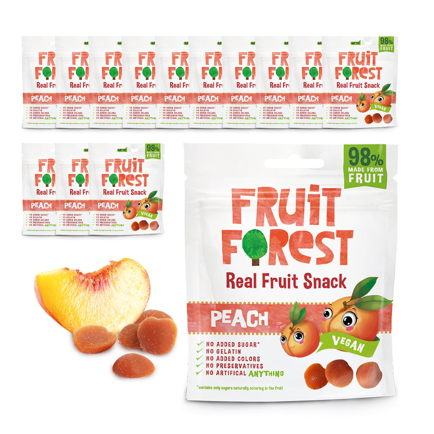 Fruit Forest Real Fruit Snack - Peach