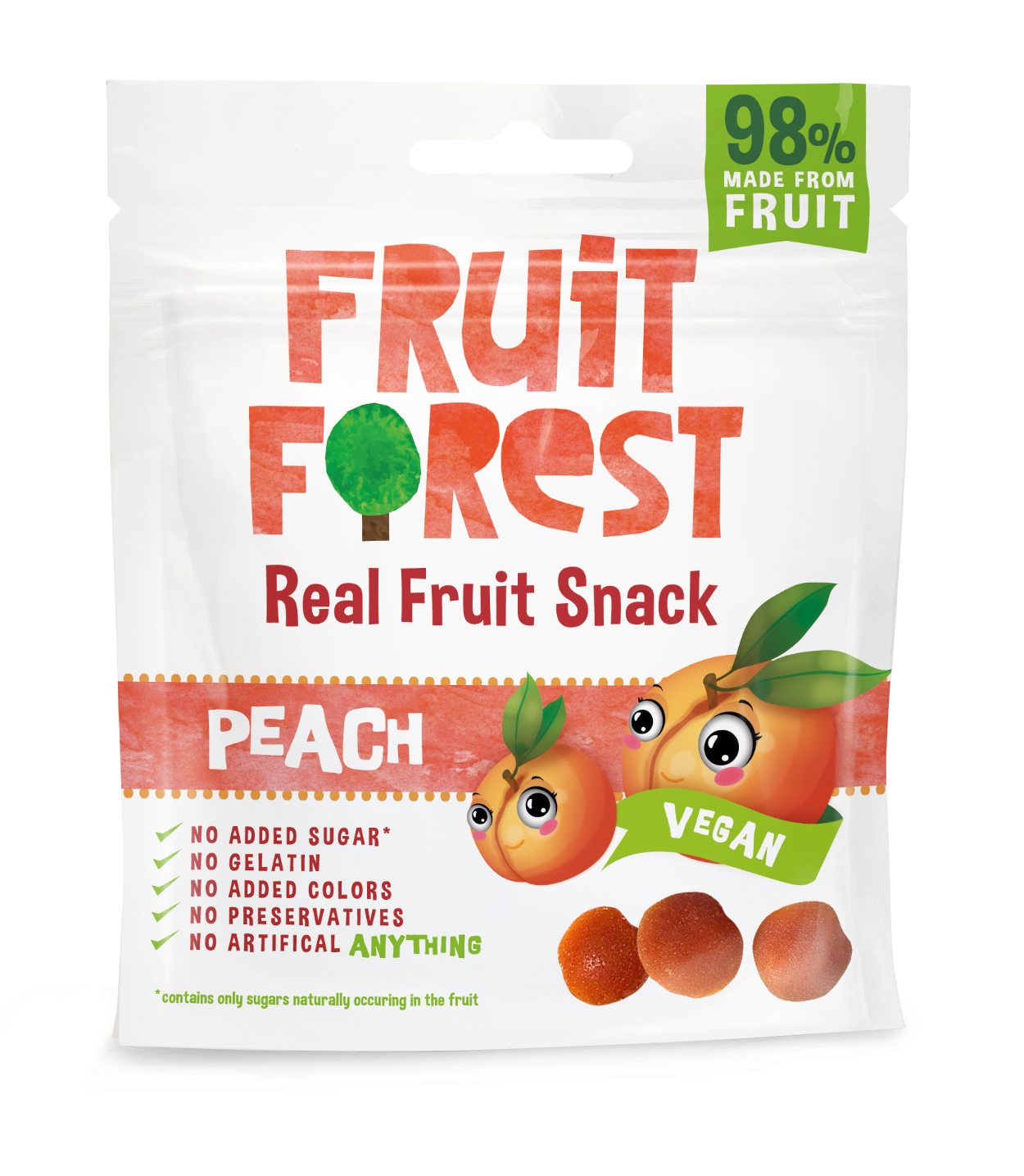 Fruit Forest Real Fruit Snack - Peach