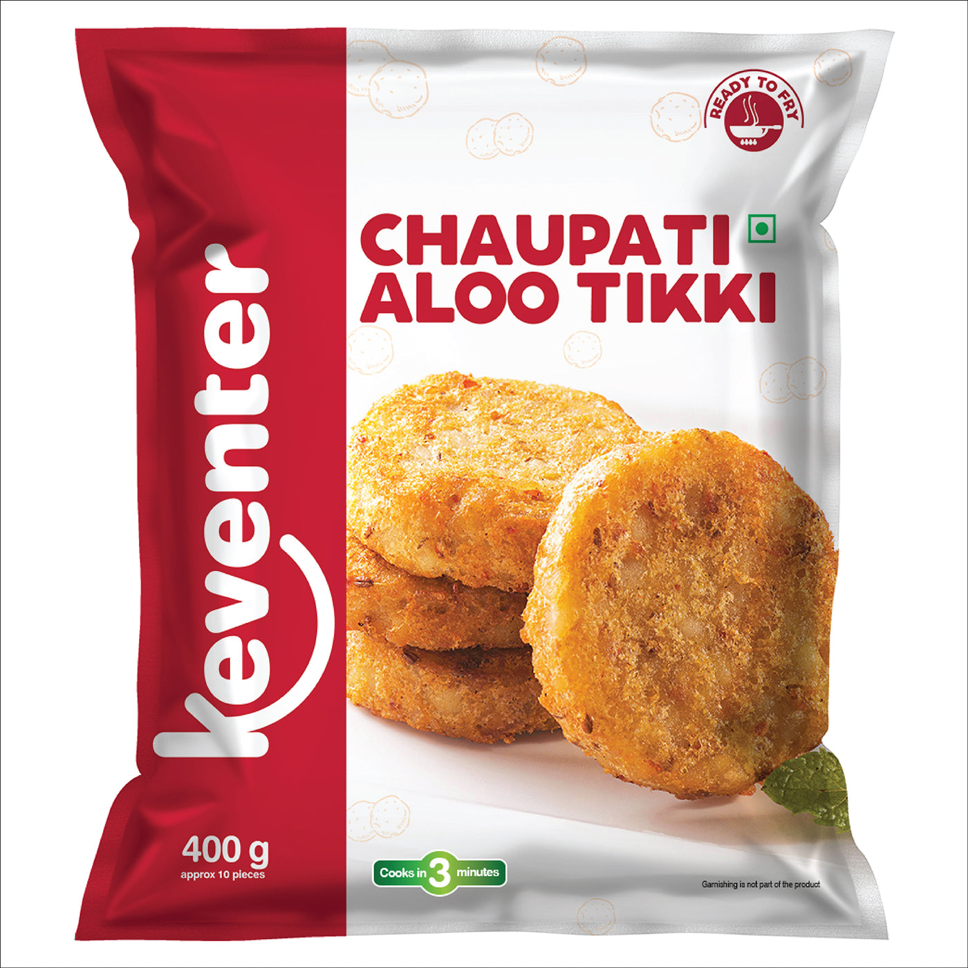 Keventer Chaupati Aloo Tikki - 400 gms