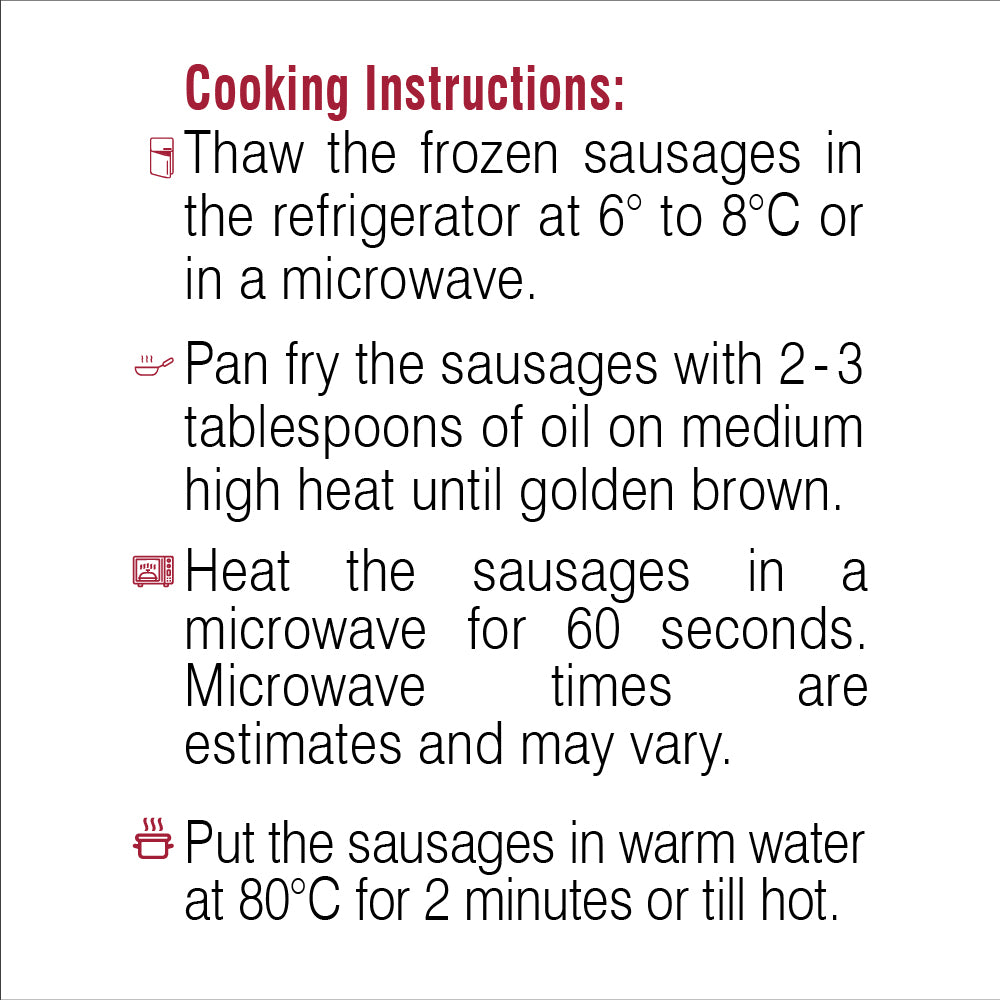 Keventer Chicken Sausages Pepper & Herb - 250 gms