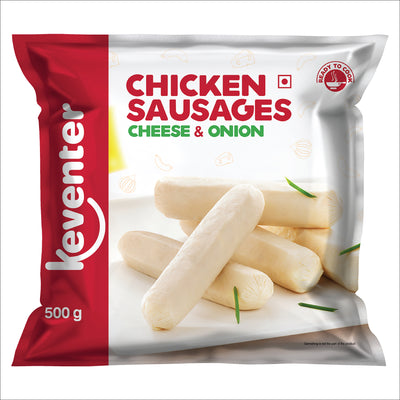 Keventer Chicken Sausages Cheese And Onion - 500 gms