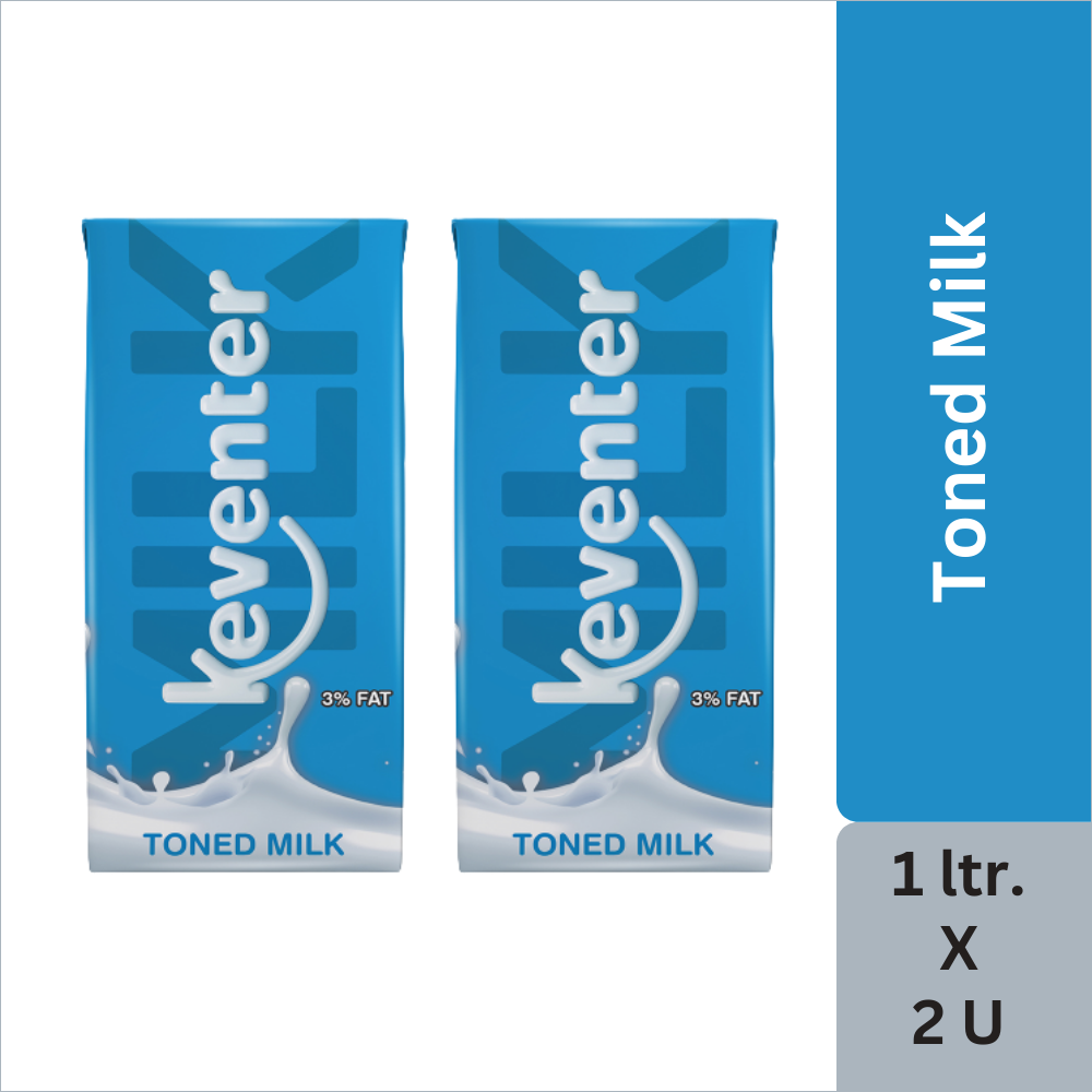 Keventer UHT Toned Milk - 1 Ltr