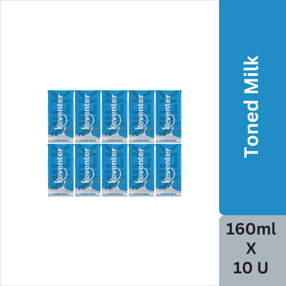 Keventer UHT Toned Milk - 160 ml