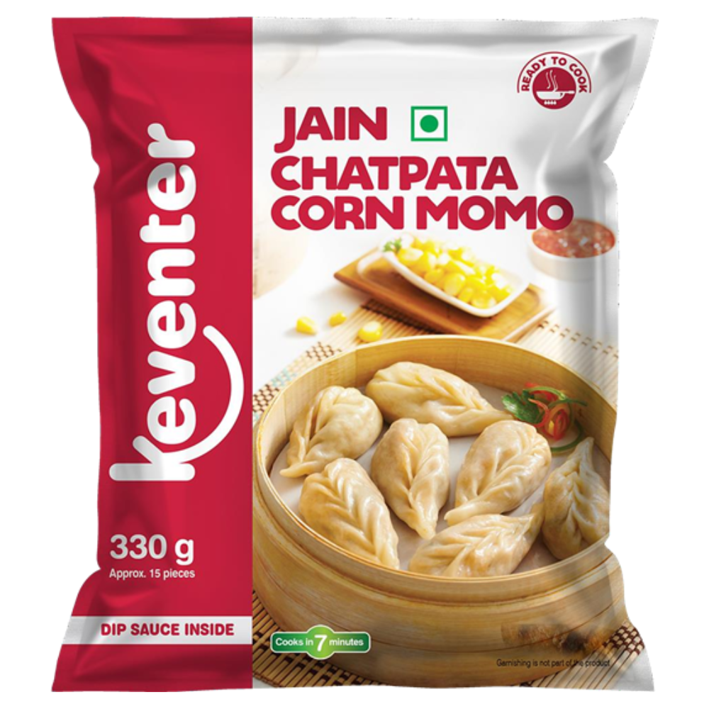 Keventer Jain Chatpata Corn Momo - 330gms